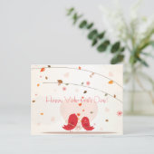 Carte postale heureuse de Saint Valentin de deux (Debout devant)