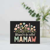 Carte Postale Heureuse d'être appelée Mamaw (Debout devant)