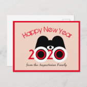 Carte Postale HEUREUSE NOUVELLE ANNÉE 2020 Vision Customisée sai (Devant / Derrière)