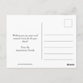 Carte Postale HEUREUSE NOUVELLE ANNÉE 2020 Vision Customisée sai (Dos)