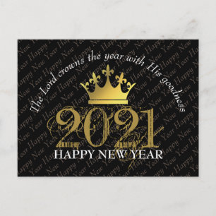 Carte Postale HEUREUSE NOUVELLE ANNÉE 2021 Lord Crowns Année
