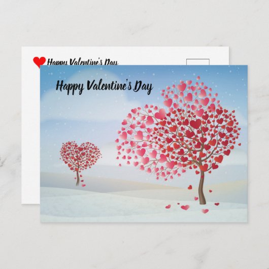 Carte postale Heureuse Sainte-Valentin (Devant / Derrière)