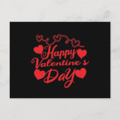 Carte Postale Heureuse Sainte-Valentin (Devant)