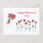 Carte Postale Heureuse Sainte-Valentin (Devant)