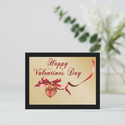 Carte postale Heureuse Sainte-Valentin (Debout devant)