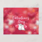 Carte Postale Heureuse Sainte-Valentin (Devant)