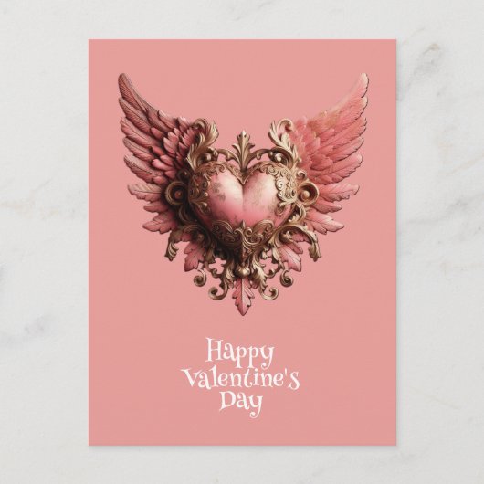 Carte Postale Heureuse Sainte-Valentin (Devant)