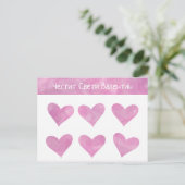 Carte Postale Heureuse Sainte-Valentin bulgare rose (Debout devant)