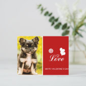 Carte postale Heureuse Sainte-Valentin Chihuahua P (Debout devant)