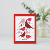 Carte postale Heureuse Sainte-Valentin Coeurs Insé (Debout devant)