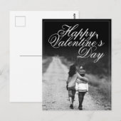 Carte Postale Heureuse Sainte-Valentin - côte à côte (Devant / Derrière)