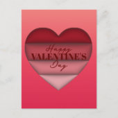 Carte Postale Heureuse Sainte-Valentin de Red Heart (Devant)