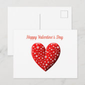 Carte Postale Heureuse Sainte-Valentin de Red Heart (Devant / Derrière)