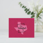 Carte Postale Heureuse Sainte-Valentin de Texas Postcard (Debout devant)