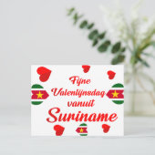 Carte Postale Heureuse Sainte-Valentin du Suriname (Debout devant)
