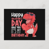 Carte Postale Heureuse Sainte-Valentin Et oui c'est mon annivers