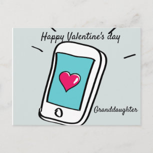 Carte Postale Heureuse Sainte-Valentin Grandgirl