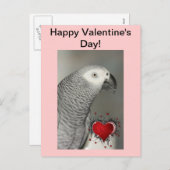 Carte postale Heureuse Sainte-Valentin Gray (Devant / Derrière)