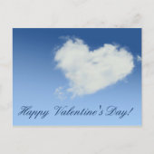 Carte Postale Heureuse Sainte-Valentin Heart Cloud Sky (Devant)