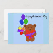 Carte postale Heureuse Sainte-Valentin mignonne Te (Devant / Derrière)