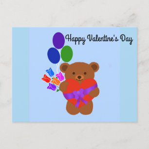 Carte postale Heureuse Sainte-Valentin mignonne Te