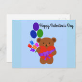 Carte postale Heureuse Sainte-Valentin mignonne Te (Devant / Derrière)