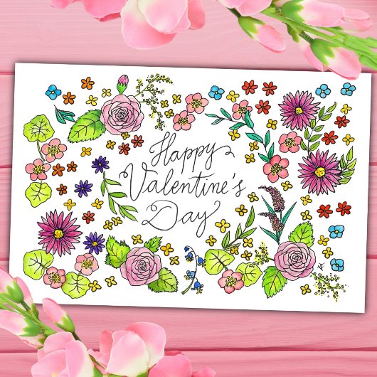 Carte postale Heureuse Sainte-Valentin par Nicole