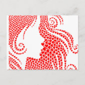 Carte Postale Heureuse Sainte-Valentin Red Hearts (Devant)