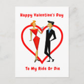 Carte Postale Heureuse Sainte-Valentin Ride ou Die (Devant)