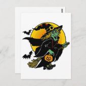 Carte Postale Heureuse sorcière (Devant / Derrière)