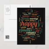 Carte Postale Heureux (Devant / Derrière)