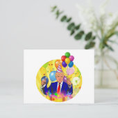 Carte Postale heureux anniversaire trump (Debout devant)