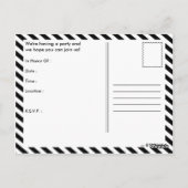 Carte Postale heureux anniversaire (wineStripes) (Dos)
