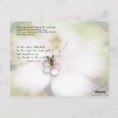 Carte Postale Heureux celui qui fait confiance à l'Éternel (Dos)