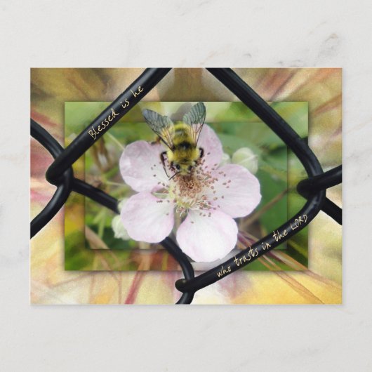 Carte Postale Heureux celui qui fait confiance à l'Éternel (Devant)