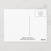 Carte Postale Heureux d'être sans enfants (Dos)