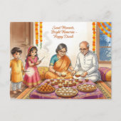 Carte Postale Heureux Diwali (Devant)