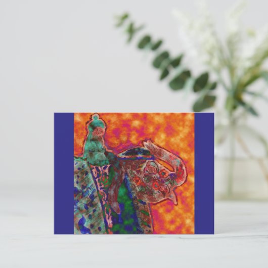 CARTE POSTALE HEUREUX DIWALI (Debout devant)