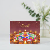Carte Postale Heureux Diwali (Debout devant)