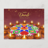 Carte Postale Heureux Diwali (Devant)