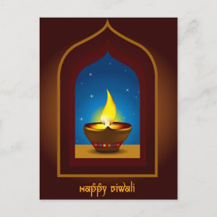 Carte Postale Heureux Diwali