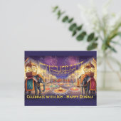 Carte Postale Heureux Diwali (Debout devant)