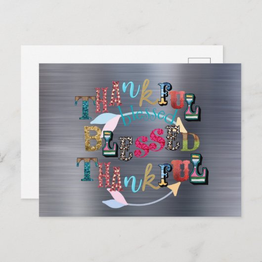 Carte Postale Heureux et heureux (Devant / Derrière)