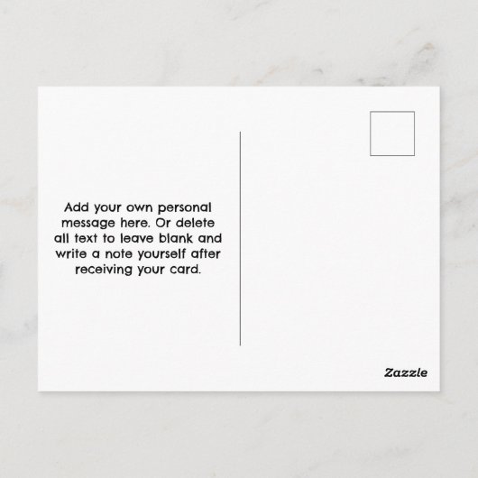 Carte Postale heureux fête des pères 2024 nous vous aimons papa (Dos)