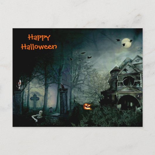CARTE POSTALE HEUREUX HALLOWEEN (Devant)