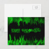 CARTE POSTALE HEUREUX HALLOWEEN ! (Devant / Derrière)