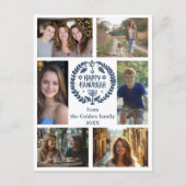 Carte Postale HEUREUX HANOUKKA CUSTOM-Drawn 6 PHOTO Holiday (Devant)