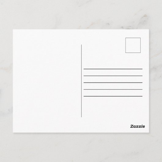 Carte Postale Heureux Jamais après Mariage minimal Script élégan (Dos)