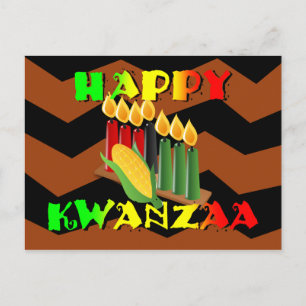 CARTE POSTALE HEUREUX KWANZAA