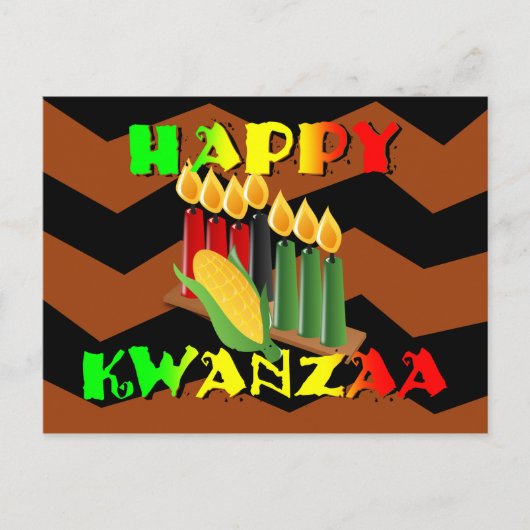 CARTE POSTALE HEUREUX KWANZAA (Devant)